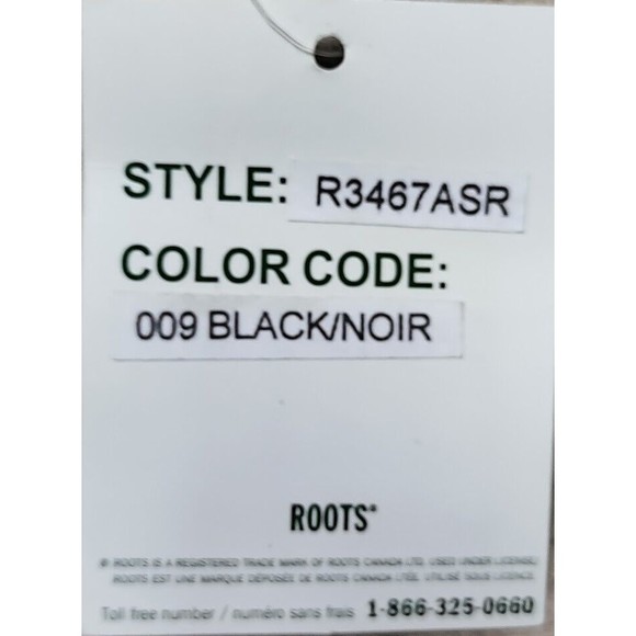 Roots Canada Messenger Crossbody Bag Black & Gray Nylon Establish 1973 Small NWT - Picture 10 of 14